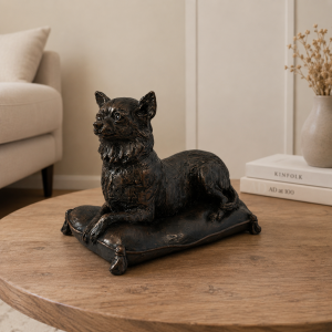 Chihuahua Statue with Memory Capsule