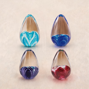 Ellipses Artisan Glass Memorial Keepsakes