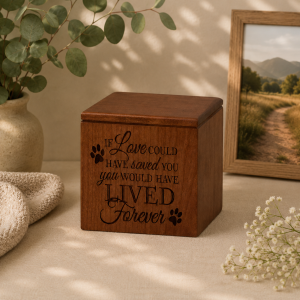 Faithful Forever Wood Urn