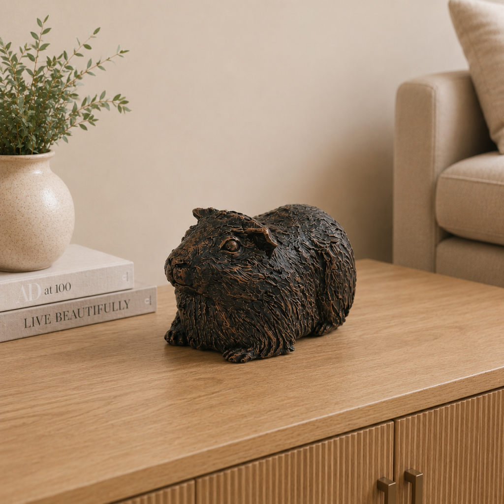 Guinea Pig Statue with Memory Capsule