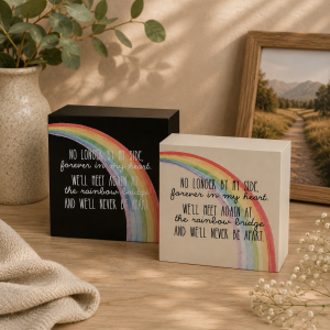 Rainbow Bridge Wood Box Urn