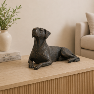Rhodesian Ridgeback Statue with Memory Capsule