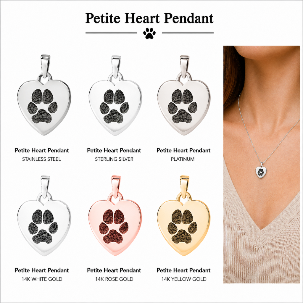 Petite Heart Shaped Pendant Necklace